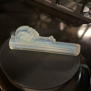 Sabino France Opalescent SNAIL Knife Rest Signed